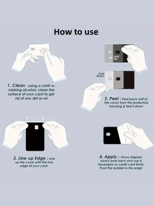 1pc/4pcs Pink Rhinestone Bow Stickers, Credit Card, Debit Card, Metro Card, Student ID Cover, DIY Decor, Durable Scratch-Resistant Privacy Protection, Gift For Friends,Back To School,School Supplies - Multicolor - View 5