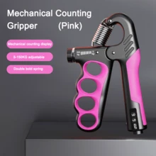 5-100kg Adjustable Grip Strengthener, Gym Wrist Exerciser, Hand Grip Strengthener, Muscle Recovery, Fitness Hand Strength Training Gym Accessories, Deporte, Gimnasio, Ejercicio En Casa
