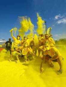 240 ml sprayflaska, Color Blaze -färgat pulver, lämplig för rolig löpning, färgkastning, Langley, pulverkrig, trädgårdsfester och festivaler