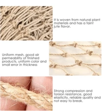 1M*5M / 2M*5M Plant Support Netting Jute Twine Trellis Netting Natural Pea Plants Sweet Peas - Linen - View 10