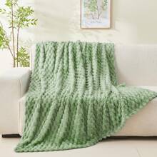 Sofa Wool Blanket - 3D Jacquard Decorative Throw Blanket, Soft & Cozy Fluffy Plush Blanket For Sofa And Bed, Perfect Gift For Valentine's Day, Suitable For All Season