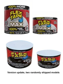 400% More Waterproof Flexible Tape - Maximum Waterproofing Capability, Super Rubber, Suitable For Indoor & Outdoor Use, Great For Home, RV, Roofs, Pipes, Pools - Black/White, Optional Clear, Waterproof Tape Xs60 - Multicolor - View 9