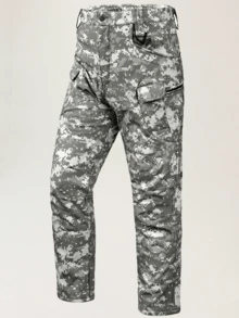 Men's Winter Soft Shell Fleece - Lined Charging Pants - Windproof, Waterproof & Thickened For Outdoor & Mountaineering - 10 - View 1