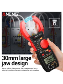 1 Juego de Kit de Amperímetro de Pinza Multímetro, Pinza Amperimétrica de 4000 Recuentos, Capacitor, NCV, Diodo, Resistor, Zumbador (Alta Corriente de 600A) Esencial para Electricistas, Regalo Adecuado para Hombres en el Día del Padre y el Día de San Valentín - Multicolor - Ver 8