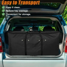 1pc Foldable Polyester Hay Bag, Portable Carrier Bag For Livestock Feed, Horse Feed Bag
