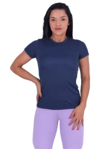 Women Sports Tees & Tanks - Blue and White - View 7