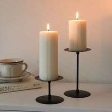 1pc, White Cylindrical Candle, Creative Design Ornament, Suitable For Home Decoration, Room Lighting, Wedding Candles, Etc., Atmosphere, Souvenirs, Holiday Gifts, Etc