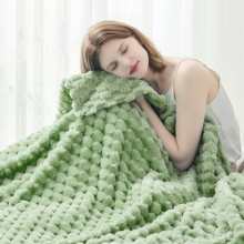 Sofa Wool Blanket - 3D Jacquard Decorative Throw Blanket, Soft & Cozy Fluffy Plush Blanket For Sofa And Bed, Perfect Gift For Valentine's Day, Suitable For All Season