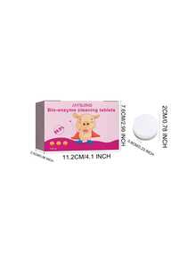 JAYSUING 10 viên sủi enzyme sinh học làm sạch quần áo, làm sạch các vết ố vàng và vết bẩn cứng đầu như cà phê, loại bỏ vết ố vàng và làm sáng vải, không gây kích ứng, bảo vệ sợi vải, phân hủy bụi bẩn. - Thể rắn - Xem 5