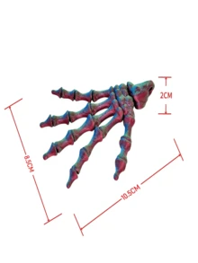 3D Printed Skeleton Hand Decoration, Realistic Bone Claw Model, Horror Props For Halloween, Easter, Party, Graduation/Back To School Gift - Multicolor - View 4