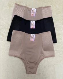 Kit 3 High Compression Belts Postpartum Post-Operative Panties - 彩色 - 查看 1