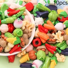 10 piezas/20 piezas Decoraciones en miniatura de frutas y verduras, decoraciones de mesa, pequeños ornamentos - Multicolor - Ver 7