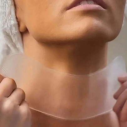 Silicona - Pecho y cuello, para uso nocturno - Reutilizable, alisa la piel, rejuvenece - Reduce los signos del envejecimiento en mujeres y niñas, cuidado de la piel, herramientas de cuidado de la piel, lifting, reducción de arrugas