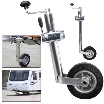 Jockey Wheel Heavy Duty With Clamp - Trailer Jockey Wheel With Clamp, Replacement 48mm Jockey Wheel, Heavy Duty Jockey Wheel For Caravan, Horse Box & Trailer