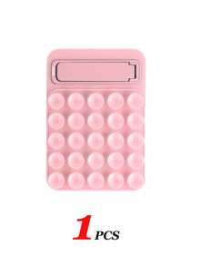 2/1 件硅胶吸盘手机壳支架双面，手机支架粘性手机握把，具有更高吸力，适用于手机，免提手机配件支架，用于自拍和视频，透明，手机握把和 Android 手机握把，适用于浴室和厨房 - 方形帶支架 - 查看 13