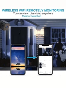 1 件 480p 高清迷你立方体摄像机，红外夜视无线 WiFi 摄像机，带热点，循环录制，450mAh 电池持久耐用，仅 2.4G 网络，高清夜视，远程监控，运动检测，支持 SD 卡存储，适用于家庭、汽车、办公室等场景，在线