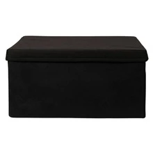 Luxury Black Foldable Packaging Gift Box 28x15x28 - 黑色 - 查看 4