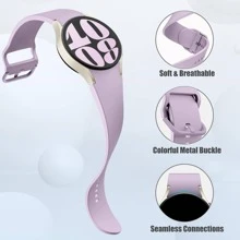 Compatible With Galaxy Watch 7/6/5/4 40Mm 44Mm/ Classic Strap 43Mm 47Mm Seamless Strap, 20Mm Super Soft Silicone Sports Replacement Strap For Strap, Suitable For Both Men And Women (Without Watch)