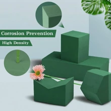 20pcs/10pcs/8pcs/1pc/2pcs/4pcs/6pcs 5.51in X 3.14in X 1.77in - Wet & Dry Flower Foam Bricks, Green Polystyrene Foam Blocks For Flower Arrangement, Plant Decor And Crafts, Suitable For Wedding Decor, Bridal Backdrop, Wedding Arch, Table Centerpieces, Bouquet Filler, Also Applicable For Christmas, Halloween, Thanksgiving, Back-To-School, Valentine's Day, Teacher's Day, Mother's Day