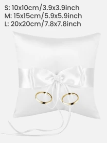 Cojín para anillos con perlas, decoración para boda, cojín portador de anillos nupcial y de marfil, para la ceremonia de la boda