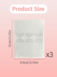 1 Set Of Face Tapes And Bandages, Includes 18 Pieces Of Invisible Face Tapes And 4 Adjustable Straps, Suitable For Neck, Jawline And Double Chin Area, Reusable And Fragrance-Free - Multicolor - View 9