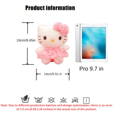 Sanrio Authentic Sanrio Characters Doll(Kitty 50th Anniversary Edition), Keychain Kitty, Kuromi,Marumofubiyori, Hangyodon,Cute Labu Anime Plush Charm, Easter,Mother's Day And Other Holiday Gifts,Bag & Backpack Car Key Ring For Women,Sanrio Peripherals