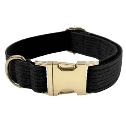 Soft & Comfortable Velvet Zinc Alloy Pet Collar, Suitable For Small, Medium And Large Dogs, Pet Collar/Dog Collar, Durable Zinc Alloy Material, Easy To Buckle And Unbuckle, High-End Dog Collar, Suitable For Weddings, Valentine's Day And Other Occasions (Due To Different Fabrics, Batches And Colors May Vary Slightly, Shipped Randomly)