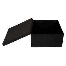 Luxury Black Foldable Packaging Gift Box 28x15x28 - 黑色 - 查看 2
