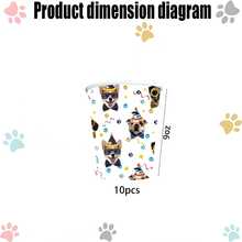 Conjunto de vajilla desechable para fiesta de cumpleaños de perro y gato de 10 piezas/20 piezas, juego de vajilla desechable con temática animal que incluye platos, servilletas, tenedores, apto para fiestas de cumpleaños, picnics al aire libre, reuniones familiares - Multicolor - Ver 13