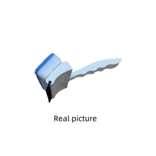 1 pezzo Spazzola per pulizia di piastrelle in vetro, con lato raschietto per finestre, strumento per la pulizia di specchi, design creativo a doppia faccia