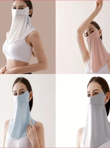 Summer Sunscreen Mask - Shade, UV Protection, Dust Protection - Breathable Ice Mask - Neck Protection Shawl For Driving & Cycling -