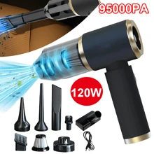 1PCS Handheld Vacuum Cleaner, 95000Pa Car Vacuum Portable Cordless, Rechargeable High Power Car Vacuum Cleaner & Air Duster, Cleaning For Kitchen, Car, Computer Desktop, Pet, Home