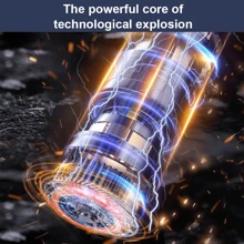 1PCS Handheld Vacuum Cleaner, 95000Pa Car Vacuum Portable Cordless, Rechargeable High Power Car Vacuum Cleaner & Air Duster, Cleaning For Kitchen, Car, Computer Desktop, Pet, Home