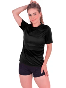 Women Sports Tees & Tanks - màu đen - Xem 3