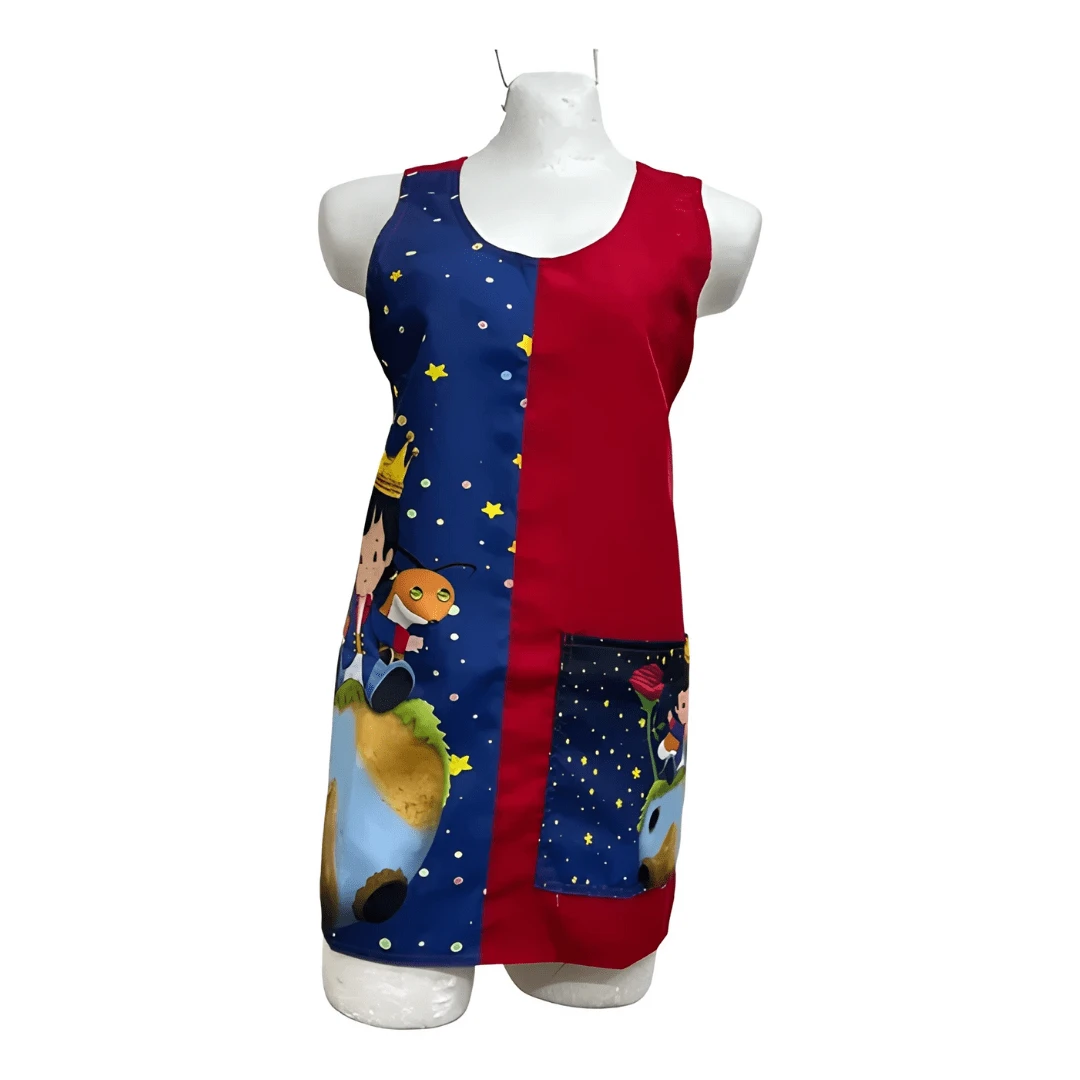 Apron For Teachers And Educators: Exclusive Designs - Royal Blue - View 1