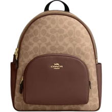 Coach Mochila feminina, bolsa de ombro, mochila escolar para viagem, marrom