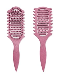 Bürstenkopf mit Wildschweinborsten zum Definieren von Locken für naturlocken - Entwirrbürste mit weichen, flexiblen Borsten reduziert Haarbruch, Frizz-Kontrolle & Locken-Trennung - Professionelle Haarstyling-Werkzeuge für Frauen Männer Salon Reisenotwendigkeiten
