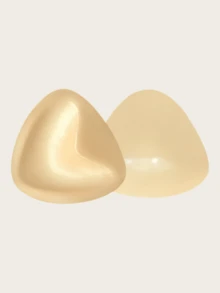 Breathable Silicone Triangle Thickened Bra, Strapless Bra, Adhesive Bra, Thick Pasties, Enhances Small Busts, Suitable For Daily Wear - Yellow - View 8