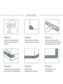 1PC Baby Anti-Collision Strip, Corner Protector, Wall Corner Anti-Collision Strip, Wall Sticker, Soft Package Anti-Collision Strip