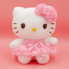 Sanrio Authentic Sanrio Characters Doll(Kitty 50th Anniversary Edition), Keychain Kitty, Kuromi,Marumofubiyori, Hangyodon,Cute Labu Anime Plush Charm, Easter,Mother's Day And Other Holiday Gifts,Bag & Backpack Car Key Ring For Women,Sanrio Peripherals