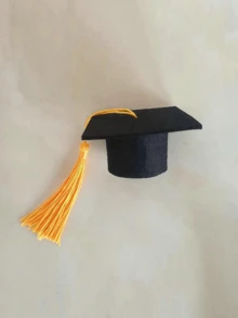 25 piezas Mini gorros de graduación con borlas, utilería para fotos de graduación, decoraciones de mini sombrero de graduación 2025, adecuado para decoración de fiesta de graduación, accesorios para ceremonia de grado, decoración de rollo y botella de vino para fiesta - Multicolor - Ver 10