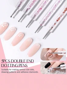 35/31pcs Professional Nail Art Brush Set - 3D Gel Brushes, Acrylic Brushes, Salon-Grade Nail Tools, Suitable For Home Manicure And Salon Use