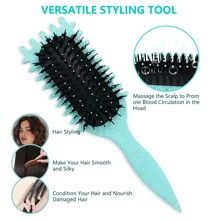 Massage Bouncing Comb, New Curly Hair Styling Brush For Curly Hair, Curly Hair Wet Hair Styling Brush, Men's And Women's Heart-Shaped Curly Hair Styling Brush