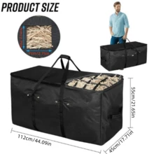 1pc Foldable Large Capacity Polyester Dry Grass Bag, Portable Hay Bag For Feeding Horses, Livestock Feed Bag - Multicolor - View 4
