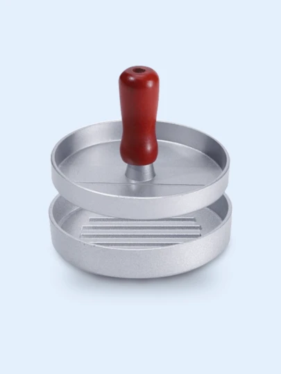 Premium Aluminum Hamburger Press Mold And 100 Pcs Parchment Paper - Non-Stick And Easy To Make Perfect Patties, Suitable For Meat, Beef, Cheese And Veggie Burgers, Ideal For Grill, Skillet, Barbecue And Roasting, Essential Kitchen Tool For Home Chefs And Grill Enthusiasts