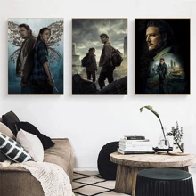 1 pièce/3 pièces Affiche murale Art optionnel Cadre Série américaine de drame "The Last of Us" Saison 2 Jeu zombie populaire "The Last Survivor" Collection d'affiches vedette Impression HD sur canevas de style vintage. Décoration de maison, chambre à coucher, bar fond