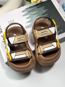 婴儿夏季凉鞋2025款0-12个月宝宝凉鞋防滑婴儿鞋适合幼儿 - 棕色 - 查看 8