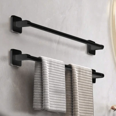 Heart-Shaped No-Drill Towel Rack, Wall-Mounted Storage Rack, Bathroom Accessories Wall-Mounted Towel Bar, Bathroom Vanity Storage Hanger, Slipper Rack, Slipper Storage Rack, Suitable For Home Decor, Bathroom Decor, Kitchen Accessories, Easy Installation Without Damaging Walls