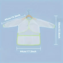 1/2/4pcs Kids Painting Apron, Children's Art Smock, Waterproof Long Sleeve Kids Apron With 3 Pockets, Suitable For Painting, Baking, Feeding, Ages 3-10 - Multicolor - View 6