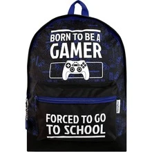 Harry Bear Gamer Backpack | Gaming Boys' School Bag | Kids' Backpacks And Bags | Fast UK Delivery Shipping | Trusted UK Seller | Great Gift For Kids | Perfect For Back To School, Birthdays And Christmas - Black - View 1